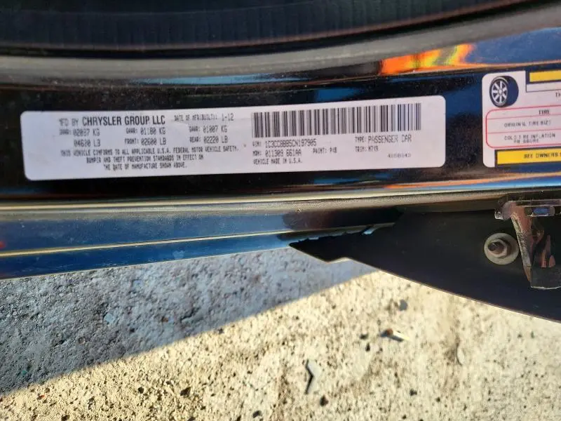 2012 CHRYSLER 200 TOURING  