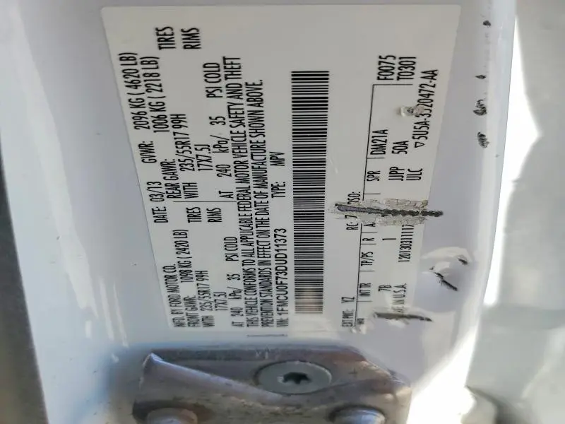 2013 FORD ESCAPE S  