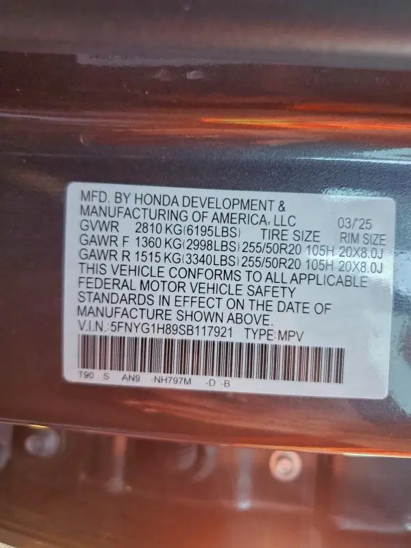 2025 HONDA PILOT ELITE  