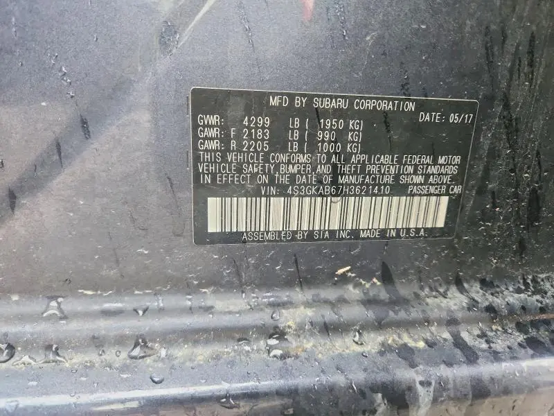 2017 SUBARU IMPREZA PREMIUM  