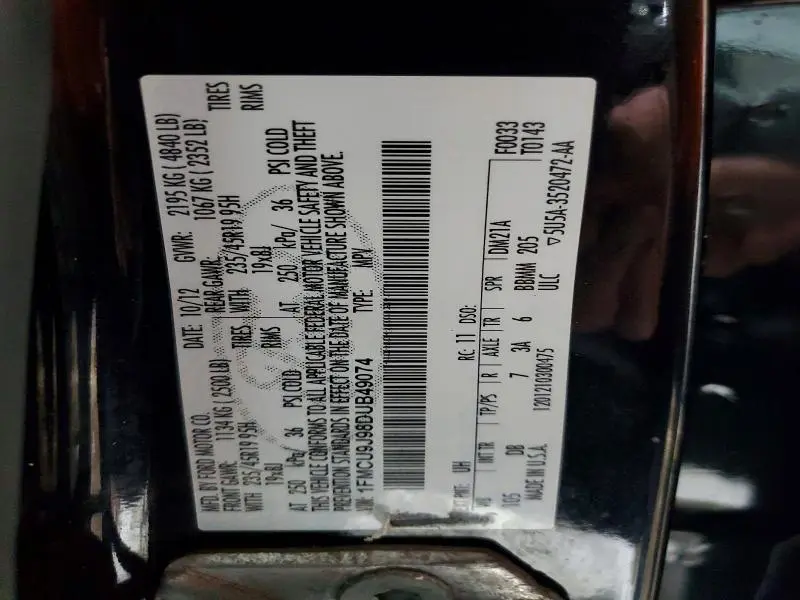 2013 FORD ESCAPE TITANIUM  