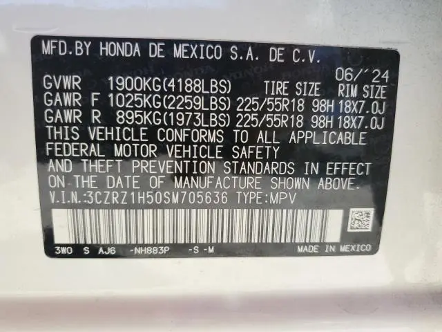 2025 HONDA HR-V SPORT  