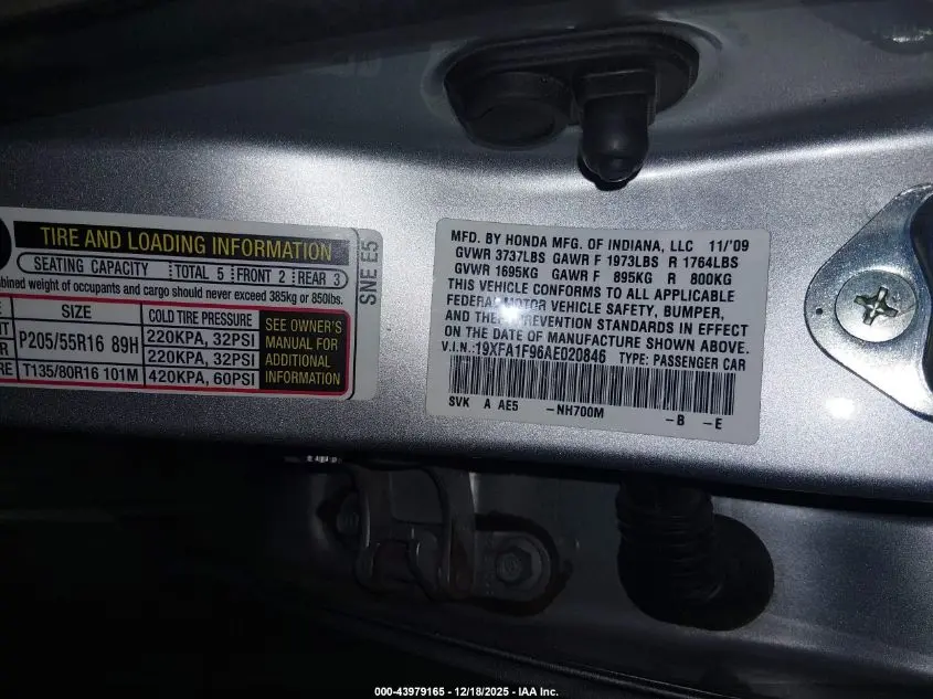 2010 HONDA CIVIC EX-L