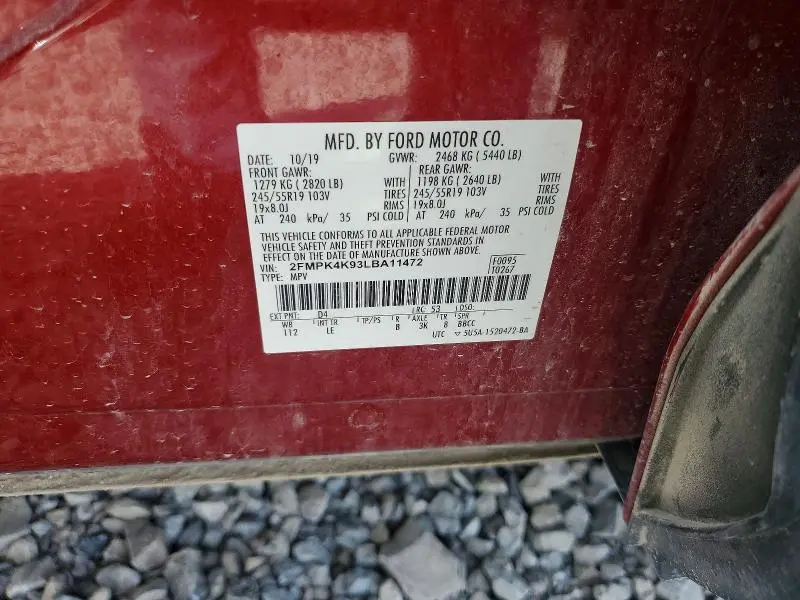 2020 FORD EDGE TITANIUM  