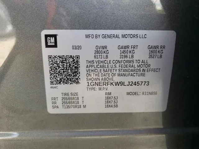 2020 CHEVROLET TRAVERSE LS  