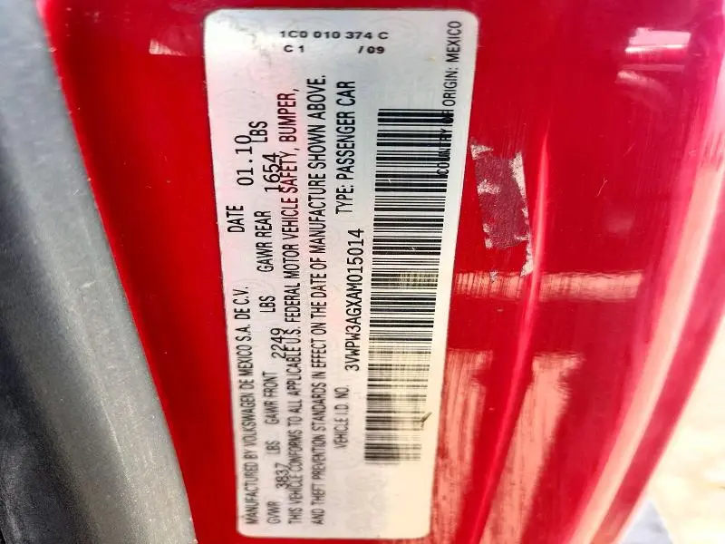 2010 VOLKSWAGEN NEW BEETLE   