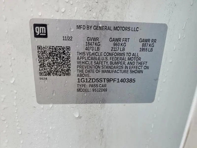 2023 CHEVROLET MALIBU LT  