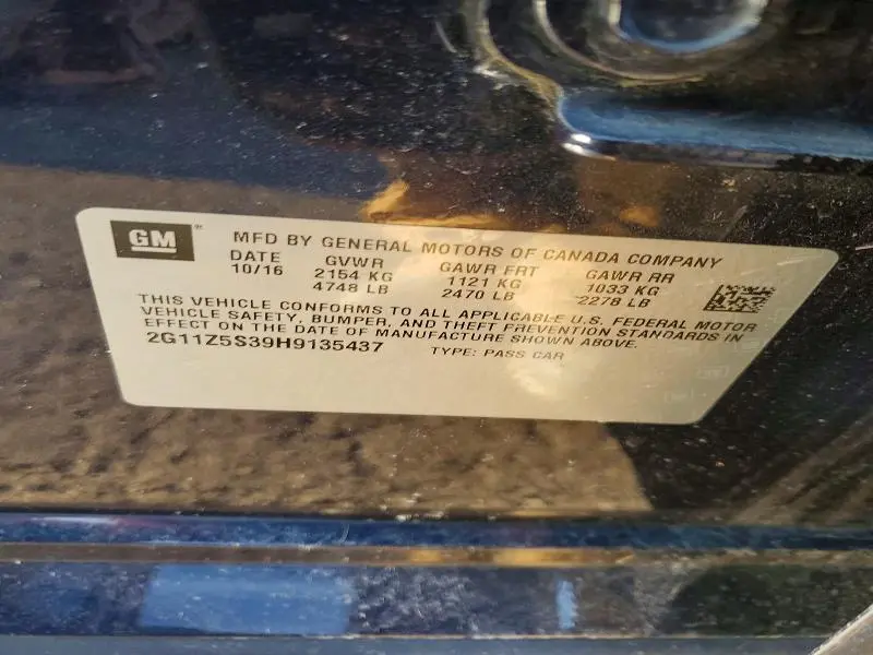 2017 CHEVROLET IMPALA LS  