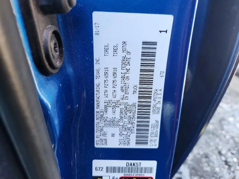 2017 TOYOTA TUNDRA 1794 EDITION  