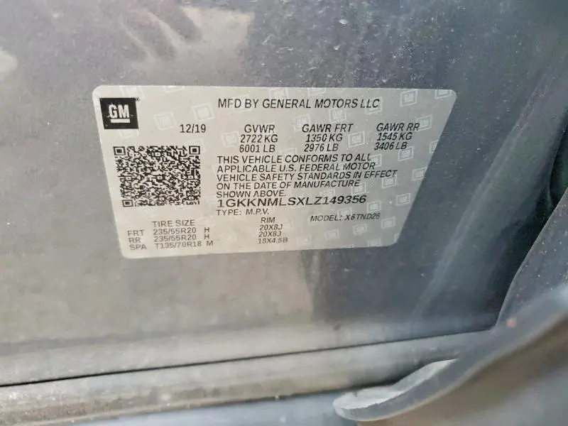 2020 GMC ACADIA SLT  