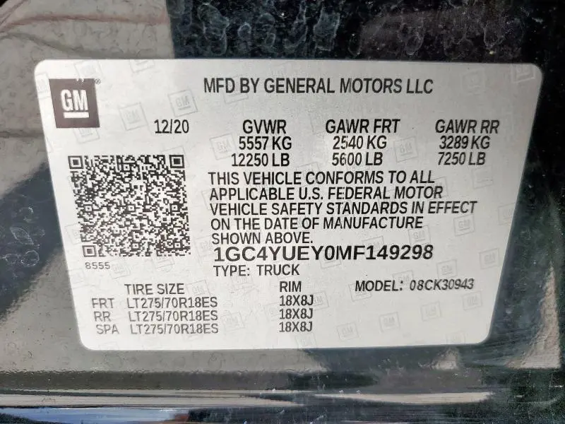 2021 CHEVROLET SILVERADO K3500 LTZ