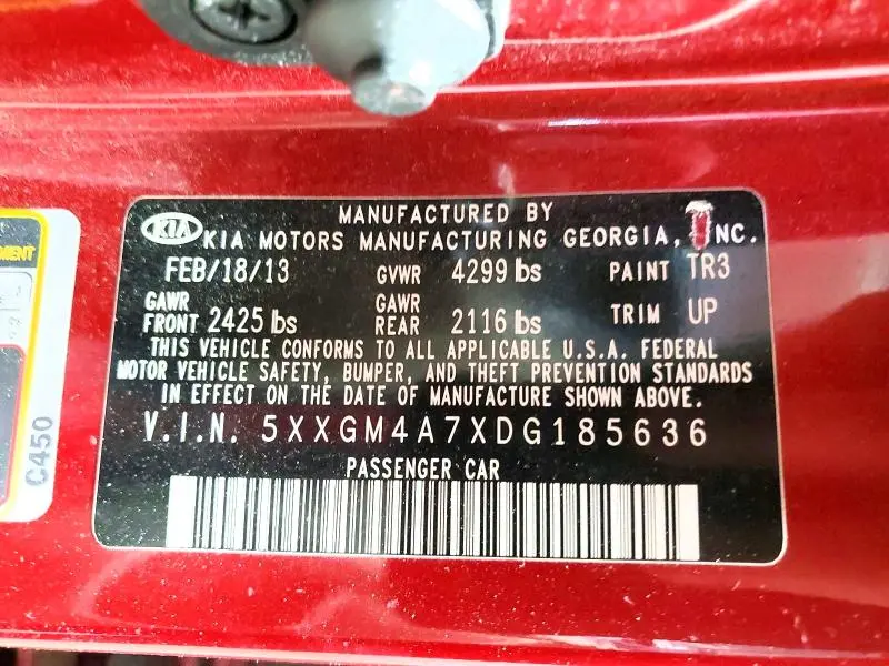 2013 KIA OPTIMA LX  