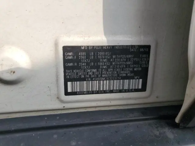 2014 SUBARU OUTBACK 2.5I LIMITED  