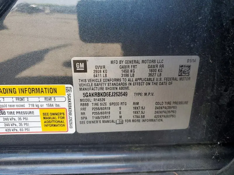 2014 BUICK ENCLAVE   