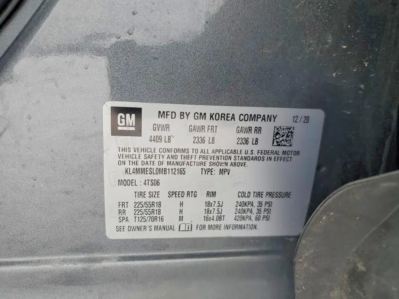 2021 BUICK ENCORE GX SELECT  