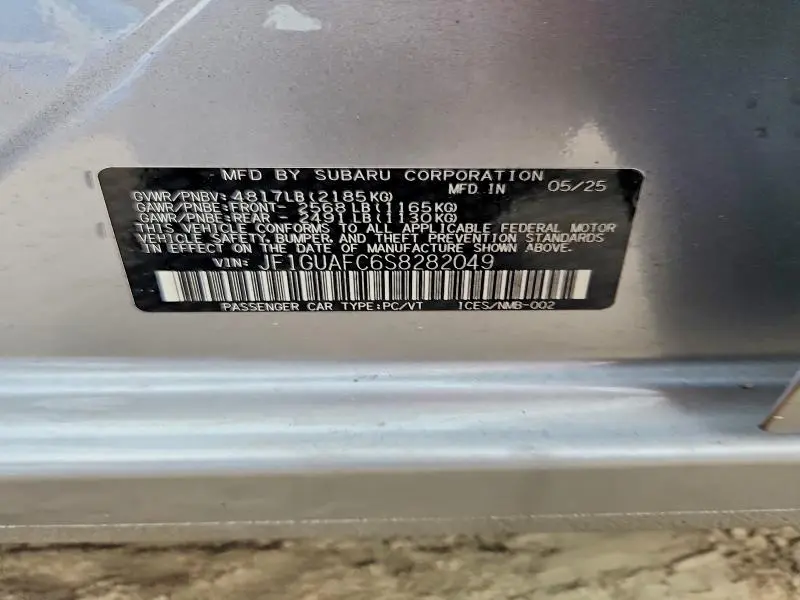 2025 SUBARU IMPREZA SPORT  