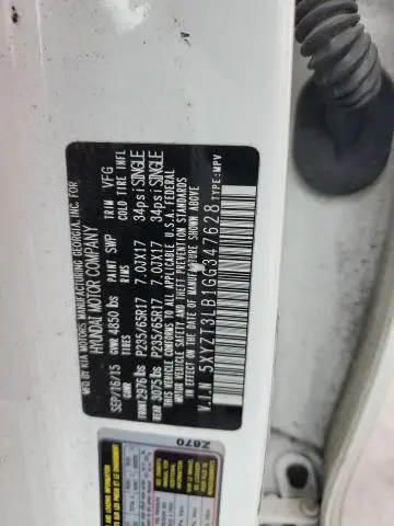 2016 HYUNDAI SANTA FE SPORT   