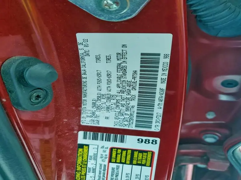 2022 TOYOTA TACOMA DOUBLE CAB  