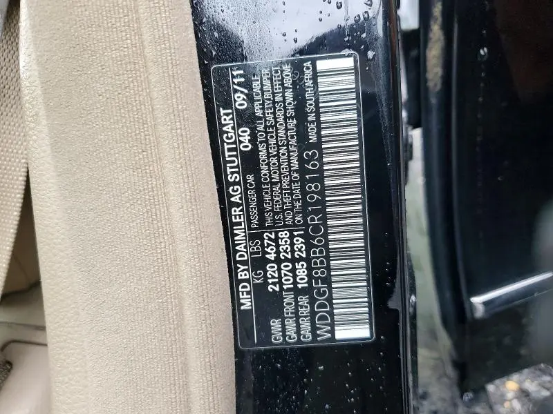 2012 MERCEDES-BENZ C 300 4MATIC  