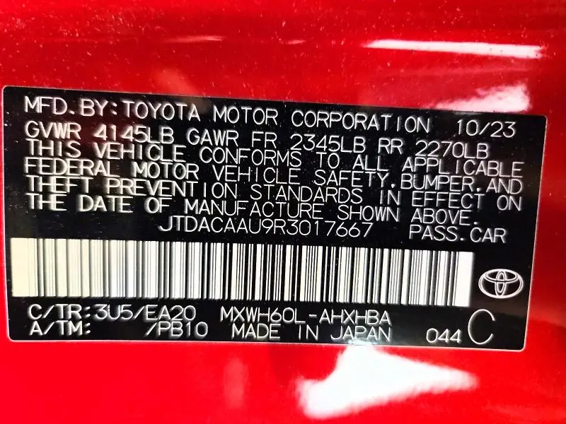2024 TOYOTA PRIUS LIMITED  