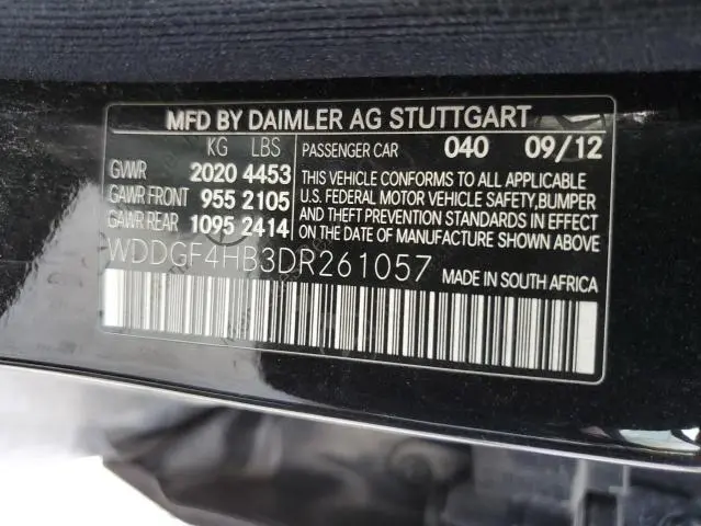 2013 MERCEDES-BENZ C 250  