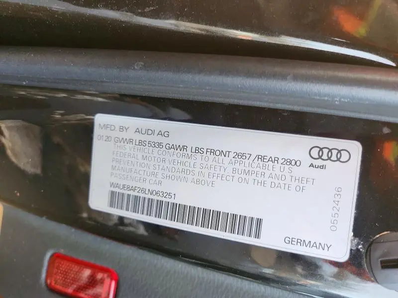 2020 AUDI A6 QUATTRO   