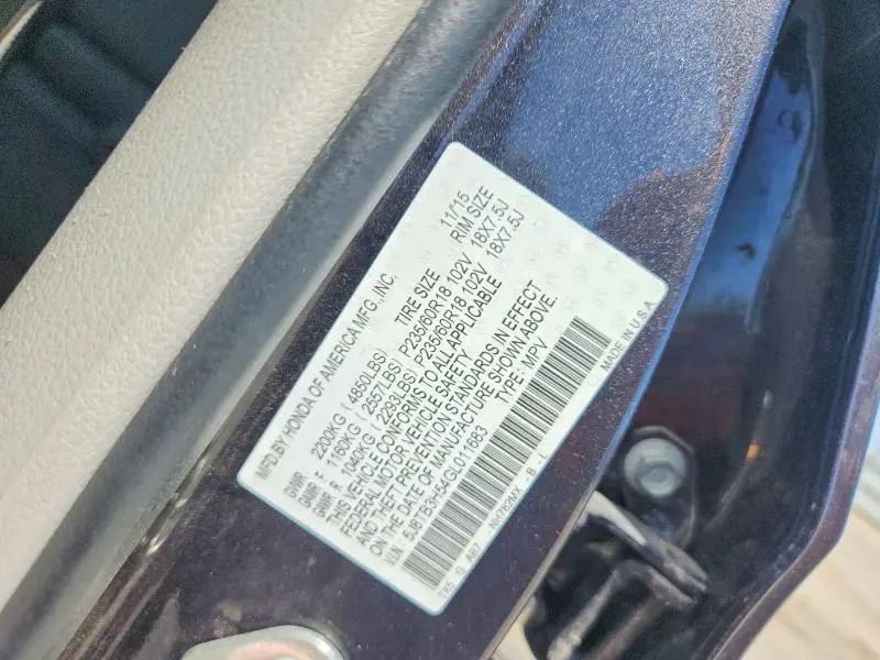 2016 ACURA RDX TECHNOLOGY  
