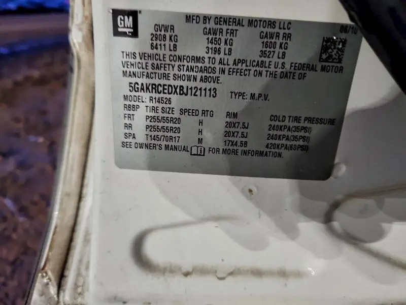 2011 BUICK ENCLAVE CXL  