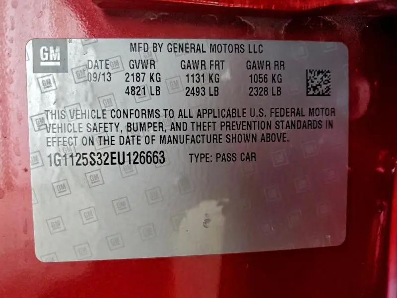 2014 CHEVROLET IMPALA LT  