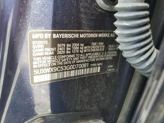 2016 BMW X3 XDRIVE28I  