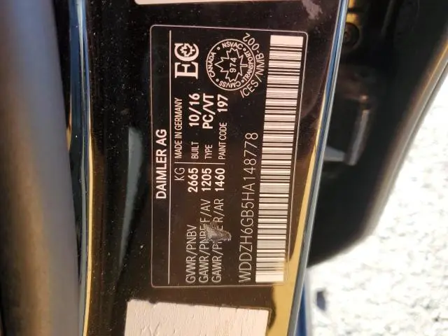 2017 MERCEDES-BENZ E 400 4MATIC  