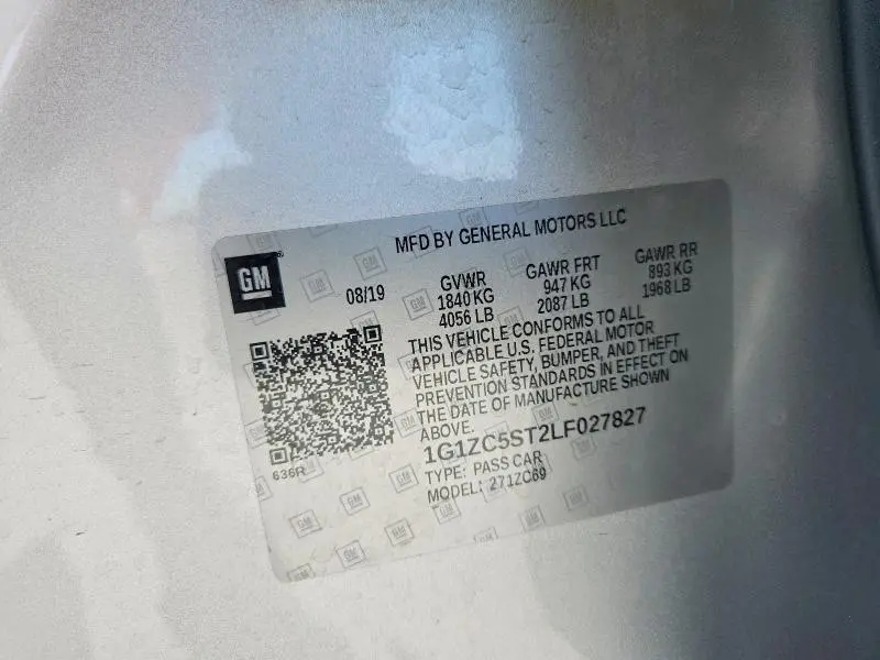 2020 CHEVROLET MALIBU LS  