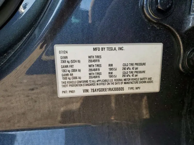 2024 TESLA MODEL Y   