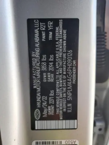 2023 HYUNDAI ELANTRA SEL  