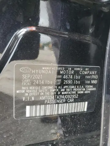 2022 GENESIS G70 BASE  