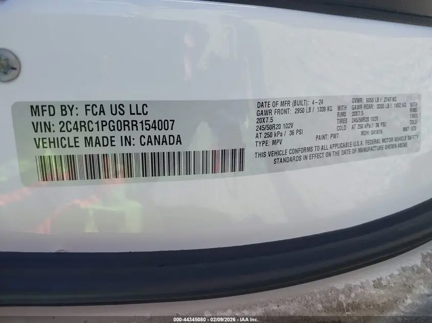 2024 CHRYSLER PACIFICA PINNACLE