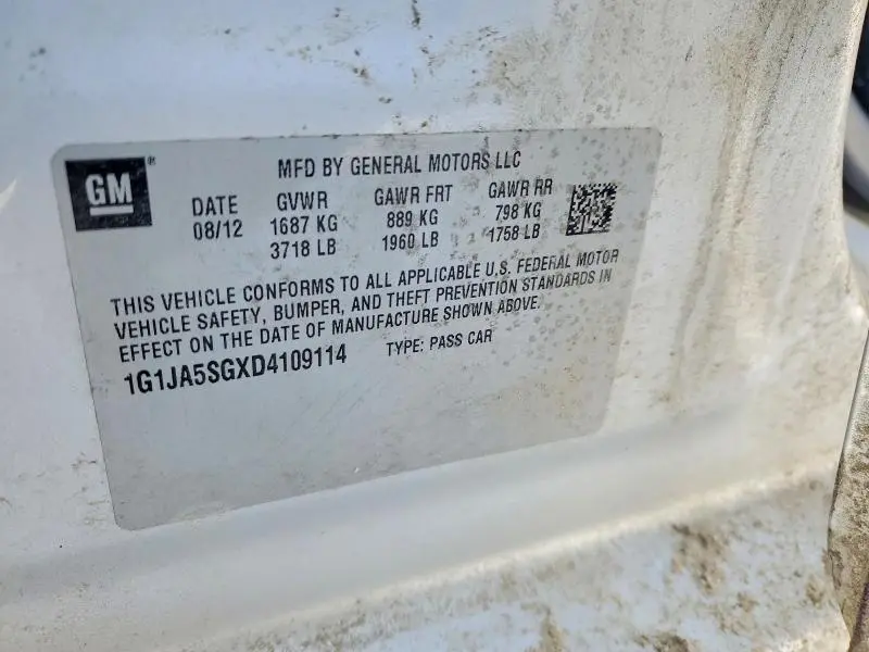 2013 CHEVROLET SONIC LS  