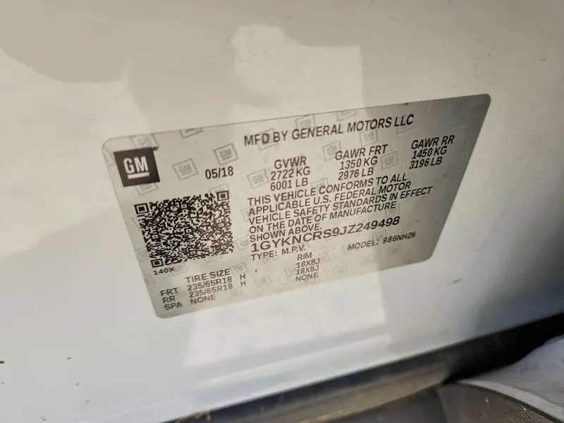 2018 CADILLAC XT5 LUXURY  