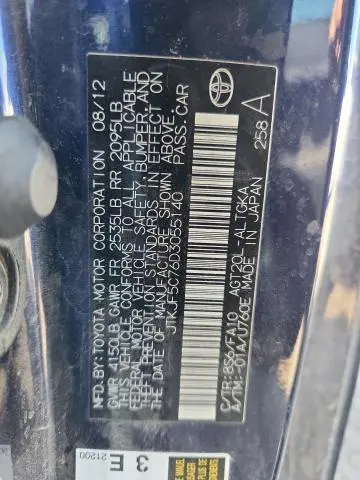 2013 TOYOTA SCION TC   