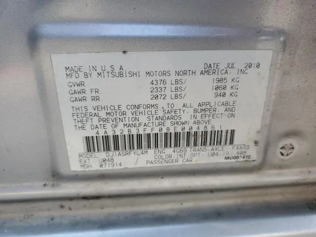 2011 MITSUBISHI GALANT ES