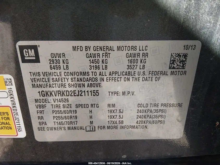 2014 GMC ACADIA SLT-1