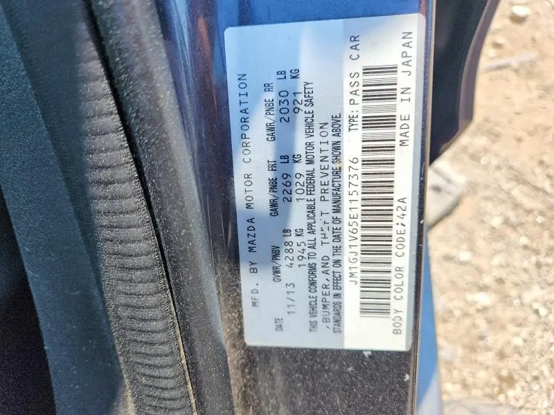 2014 MAZDA 6 TOURING  
