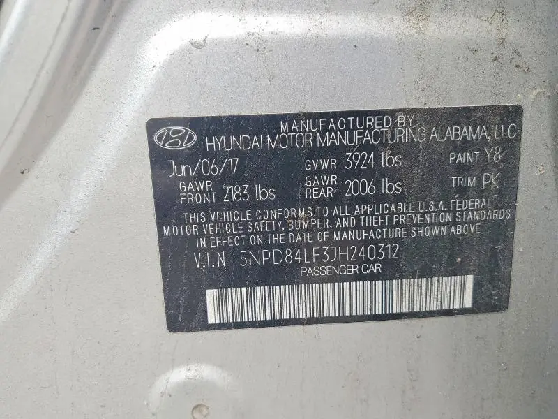2018 HYUNDAI ELANTRA SEL  