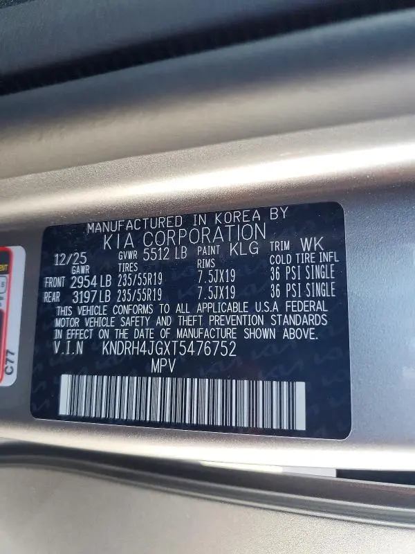2026 KIA SORENTO EX  