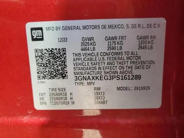2023 CHEVROLET EQUINOX LT  