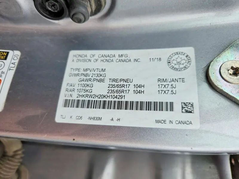 2019 HONDA CR-V LX  