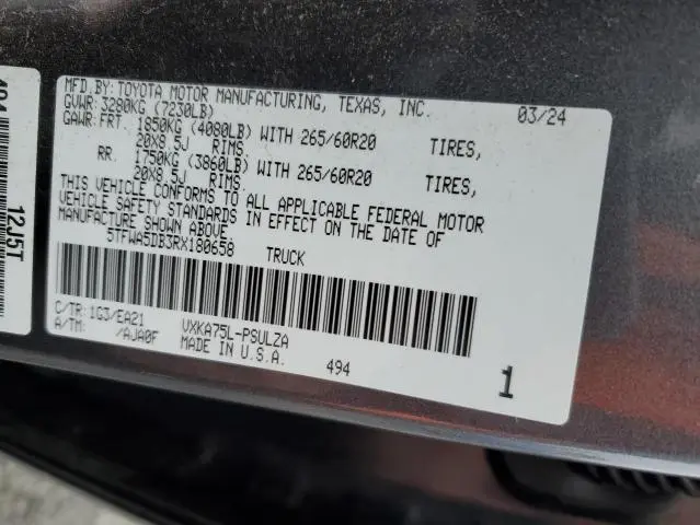 2024 TOYOTA TUNDRA CREWMAX LIMITED  