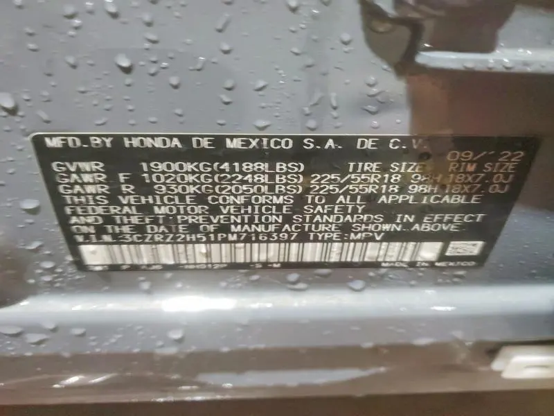 2023 HONDA HR-V SPORT  