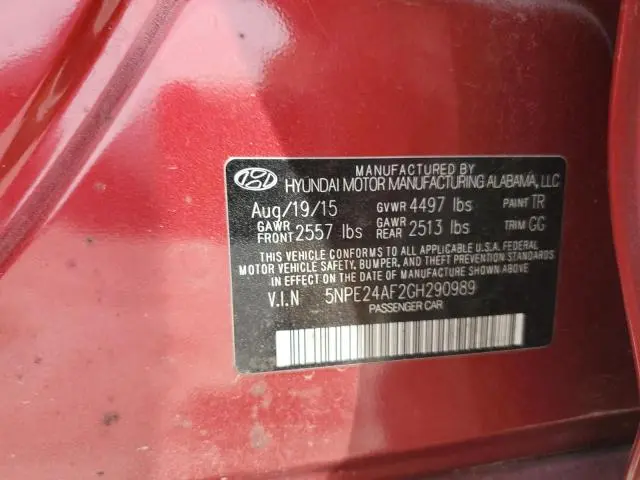 2016 HYUNDAI SONATA SE  