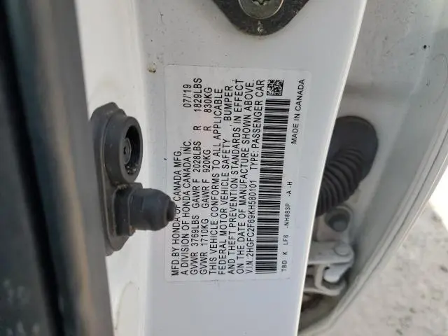 2019 HONDA CIVIC LX  